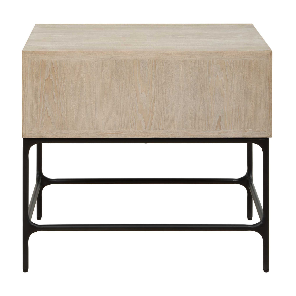Modern European furniture - Carved Elm 1-Drawer Side Table - www.oroa.com