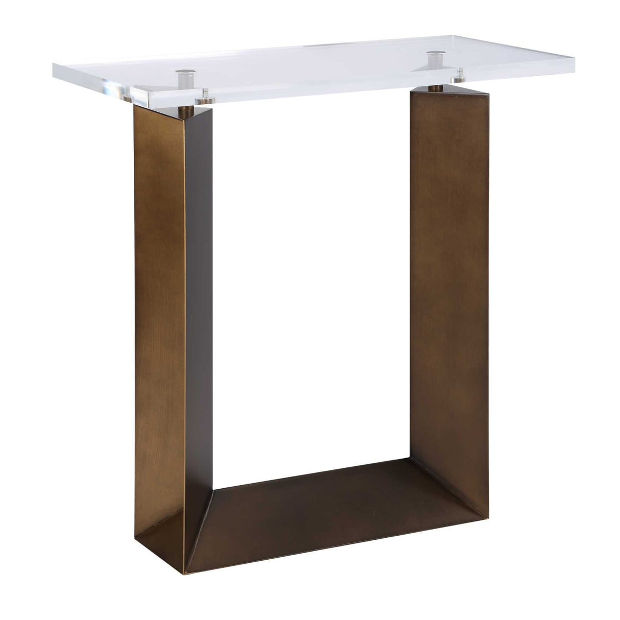 Modern European furniture - Clear Top Side Table - www.oroa.com