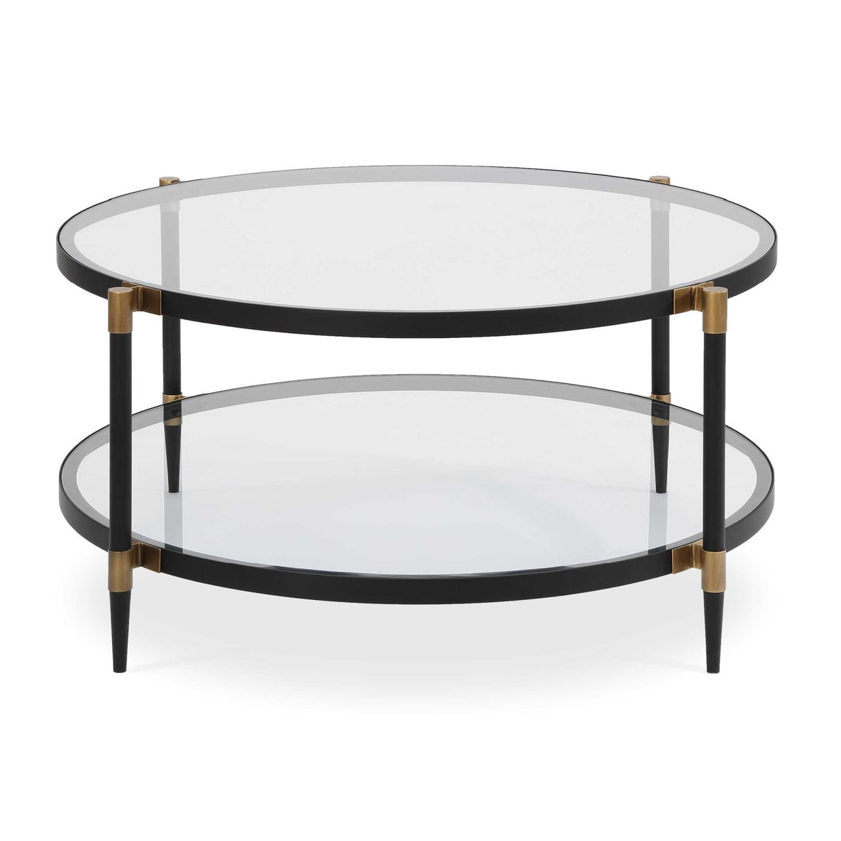 Round Tempered Glass Coffee Table by Uttermost Chadid
