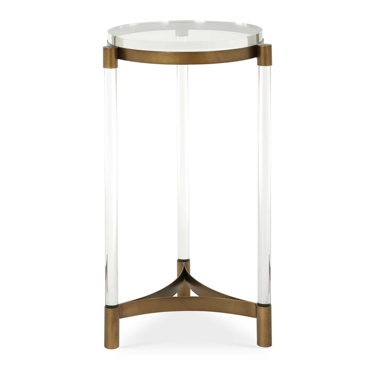 Modern European furniture - Round Clear Accent Table - www.oroa.com