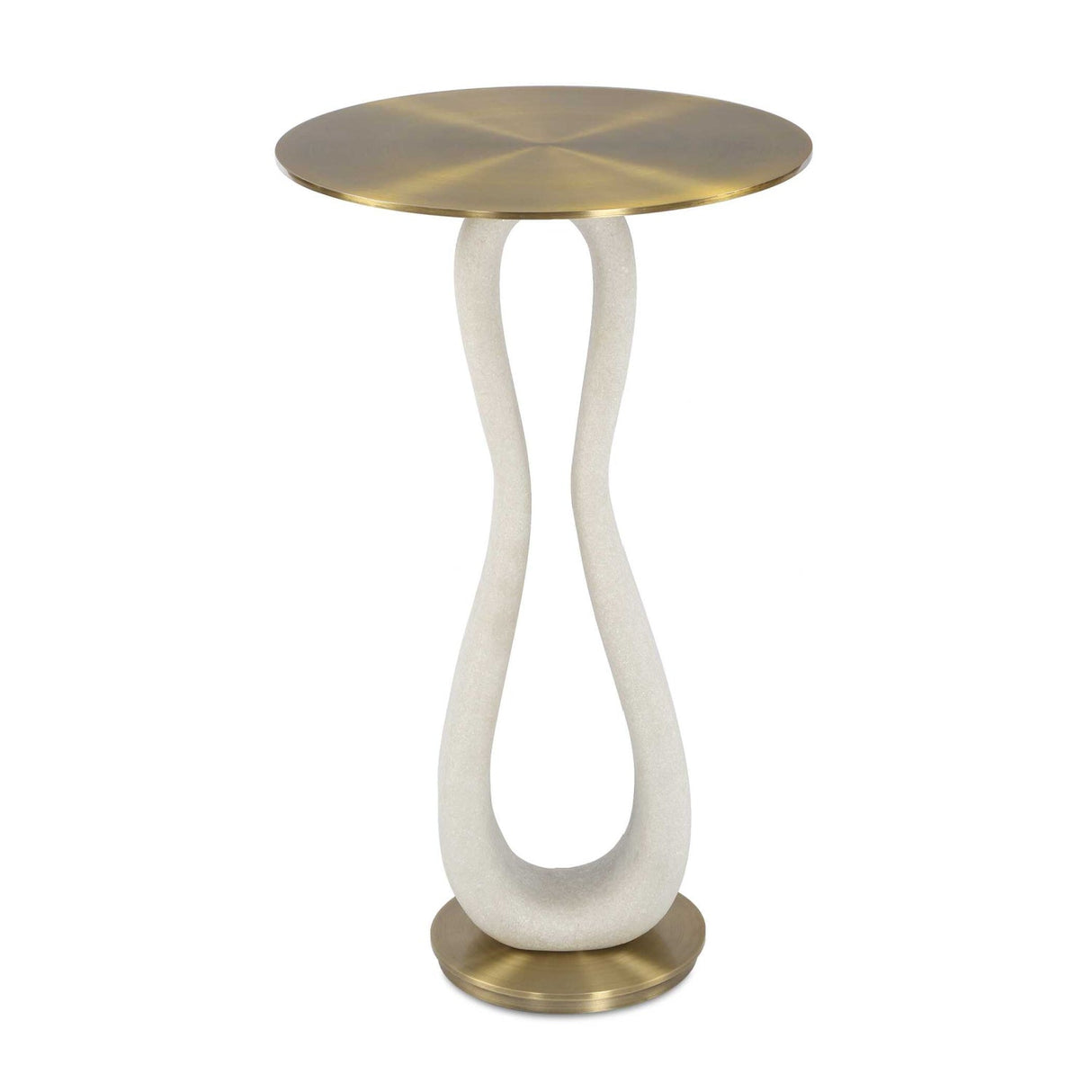 White Stone Hourglass Accent Table by Uttermost Sonia