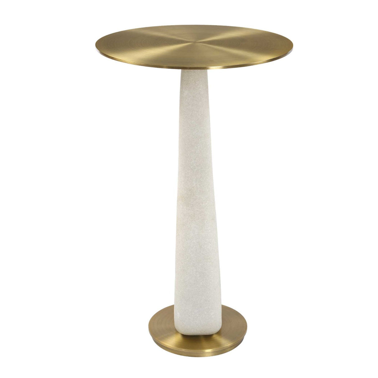White Stone Hourglass Accent Table by Uttermost Sonia, alternate view 4