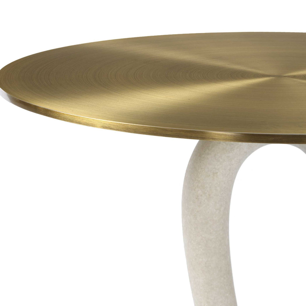 White Stone Hourglass Accent Table by Uttermost Sonia, alternate view 5