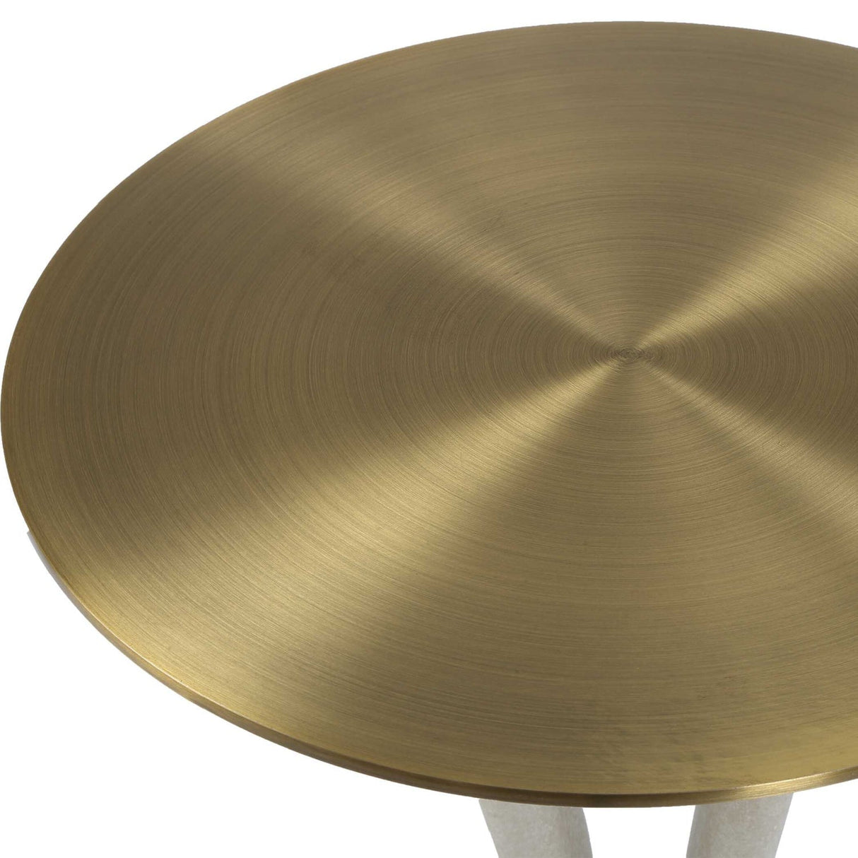 White Stone Hourglass Accent Table by Uttermost Sonia, alternate view 6