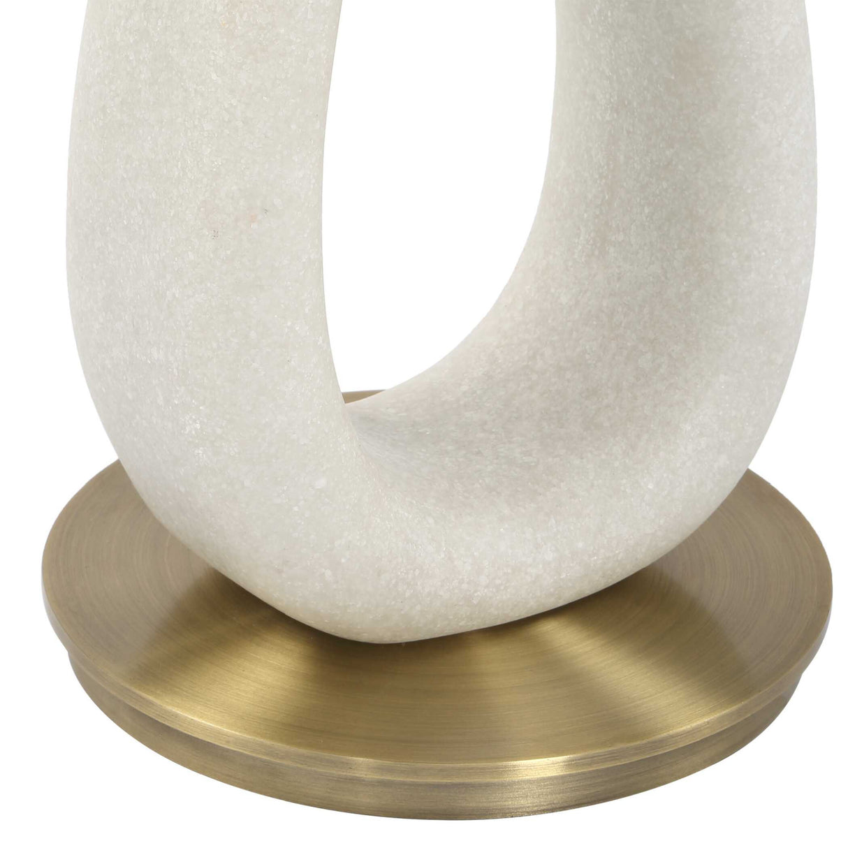 White Stone Hourglass Accent Table by Uttermost Sonia, alternate view 7