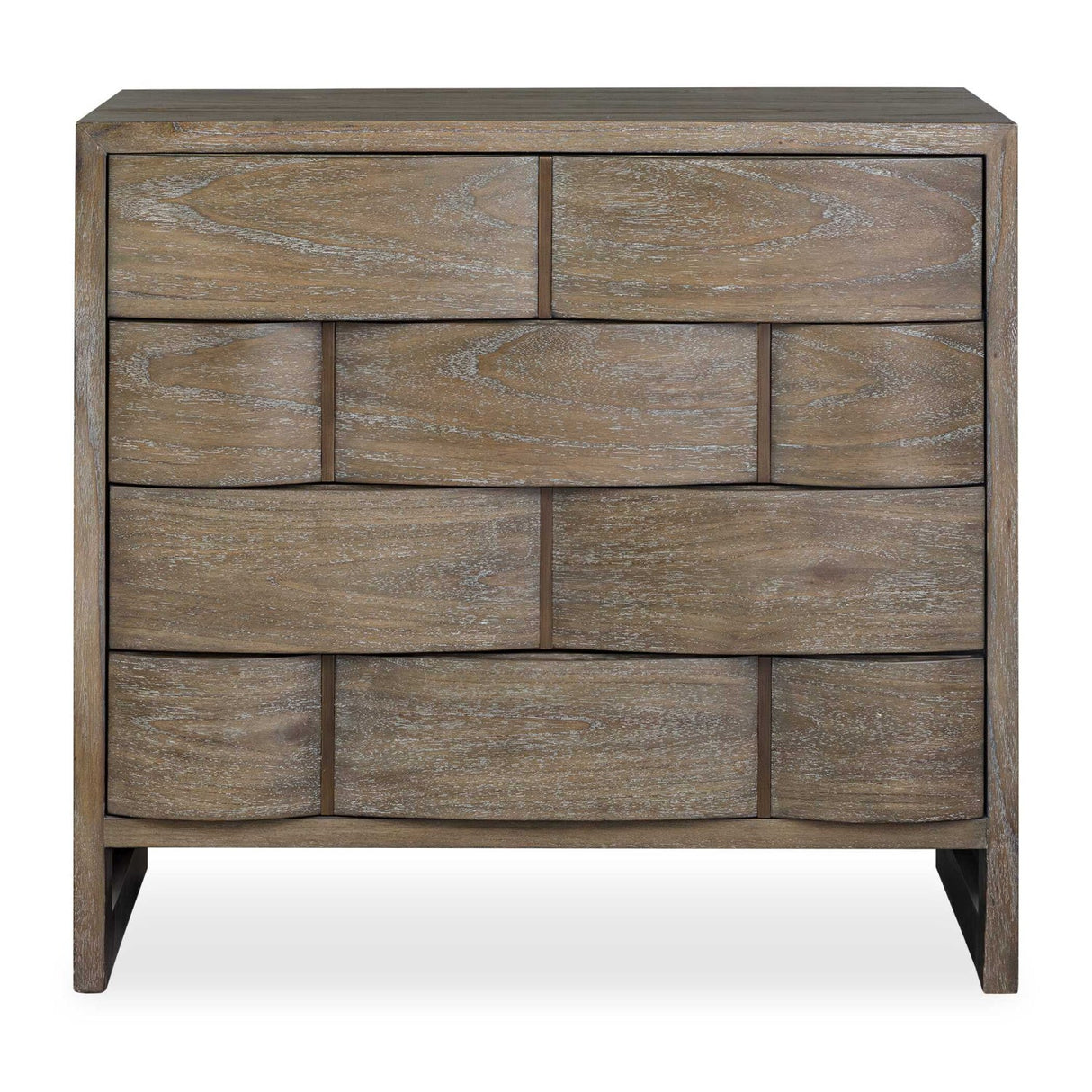 Brown Wooden 4-Drawer Chest by Uttermost Lydon