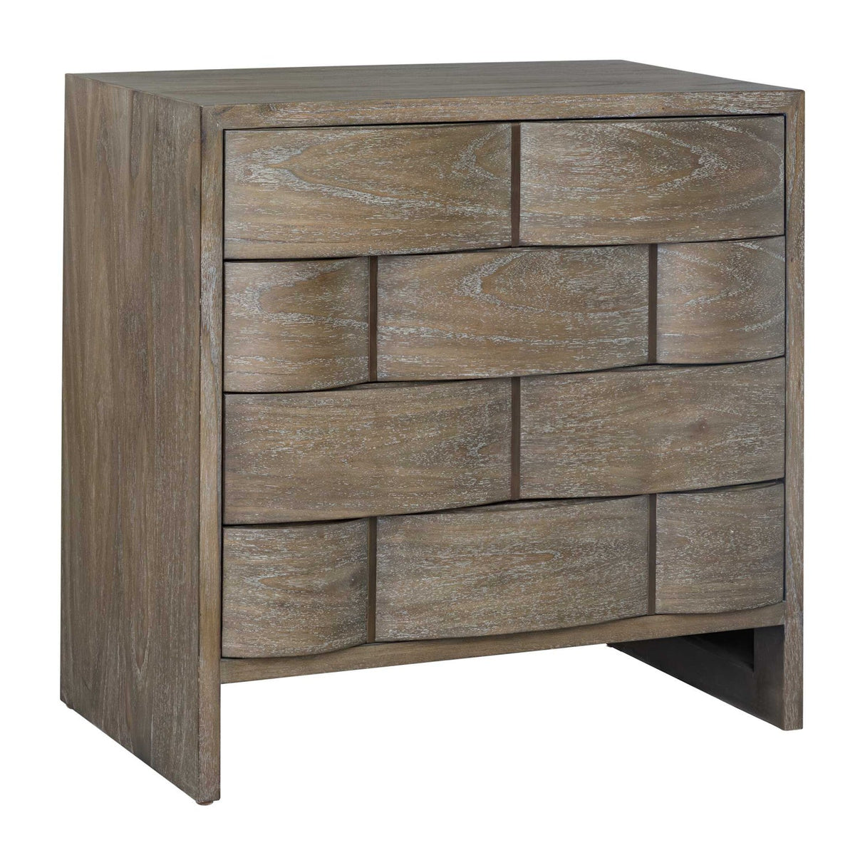 Brown Wooden 4-Drawer Chest by Uttermost Lydon, alternate view 3