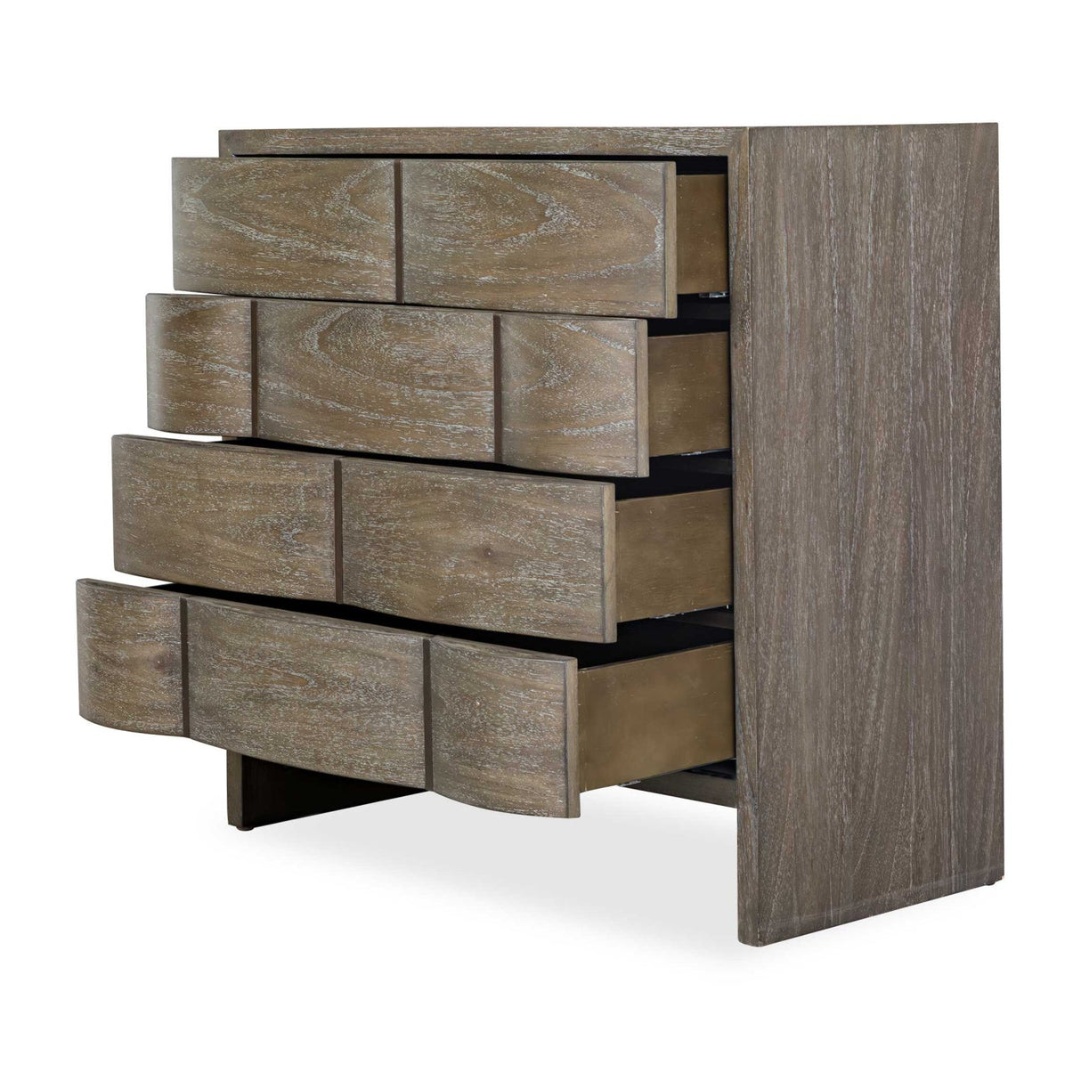 Brown Wooden 4-Drawer Chest by Uttermost Lydon, alternate view 4