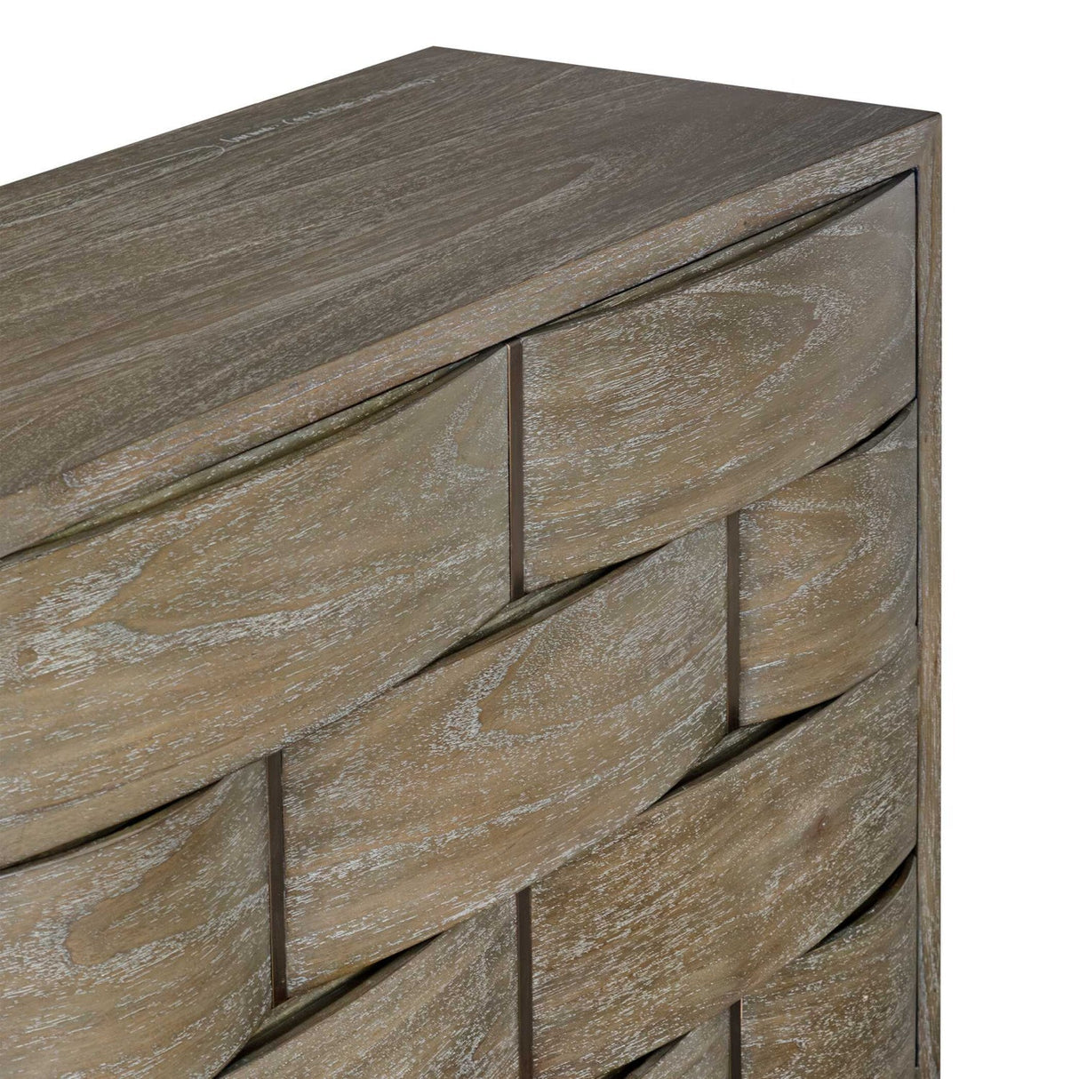 Brown Wooden 4-Drawer Chest by Uttermost Lydon, alternate view 7