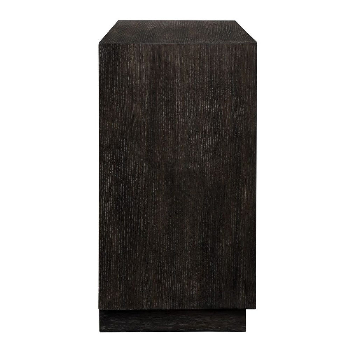 Black Oak Chevron 3-Drawer Chest | Oroa.com