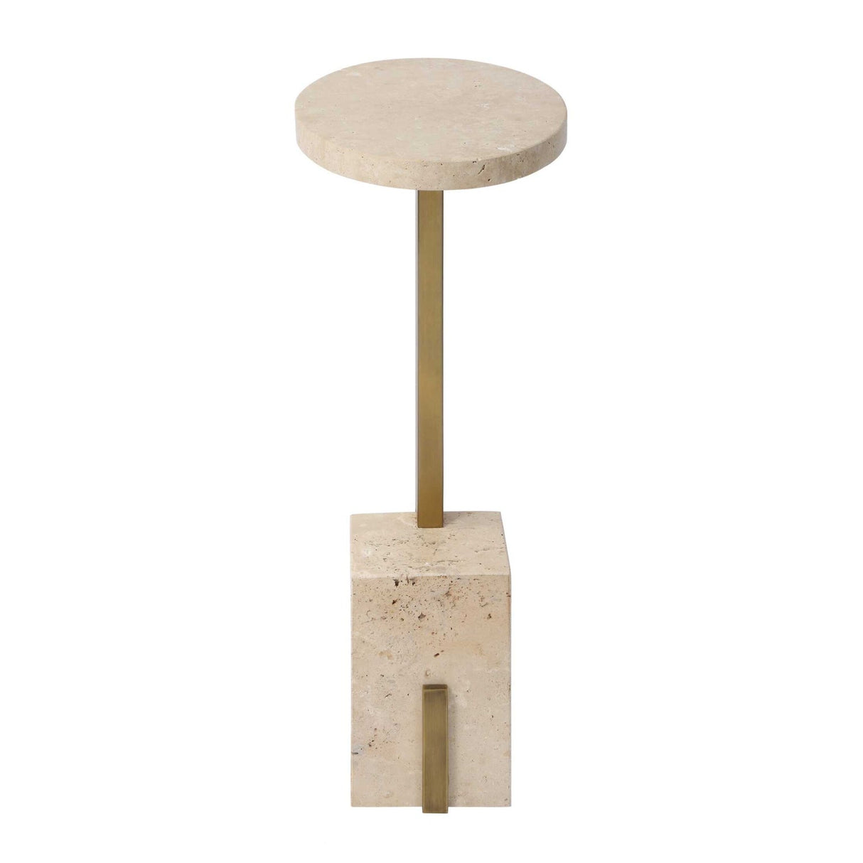 Oval Travertine Accent Table by Uttermost Feranno