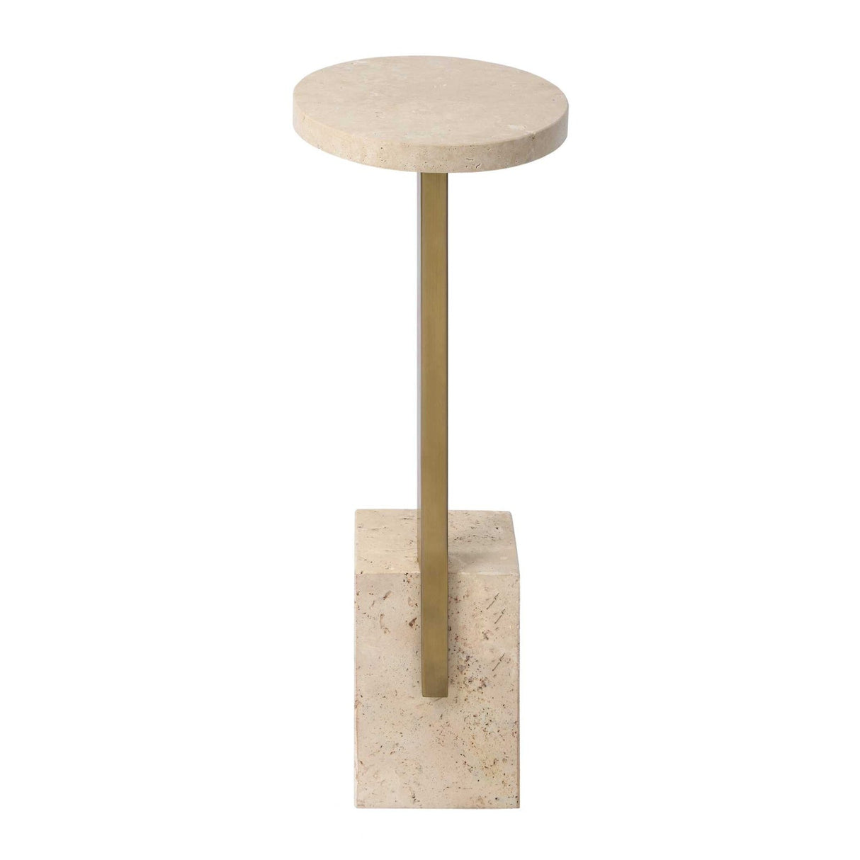 Oval Travertine Accent Table by Uttermost Feranno, alternate view 5