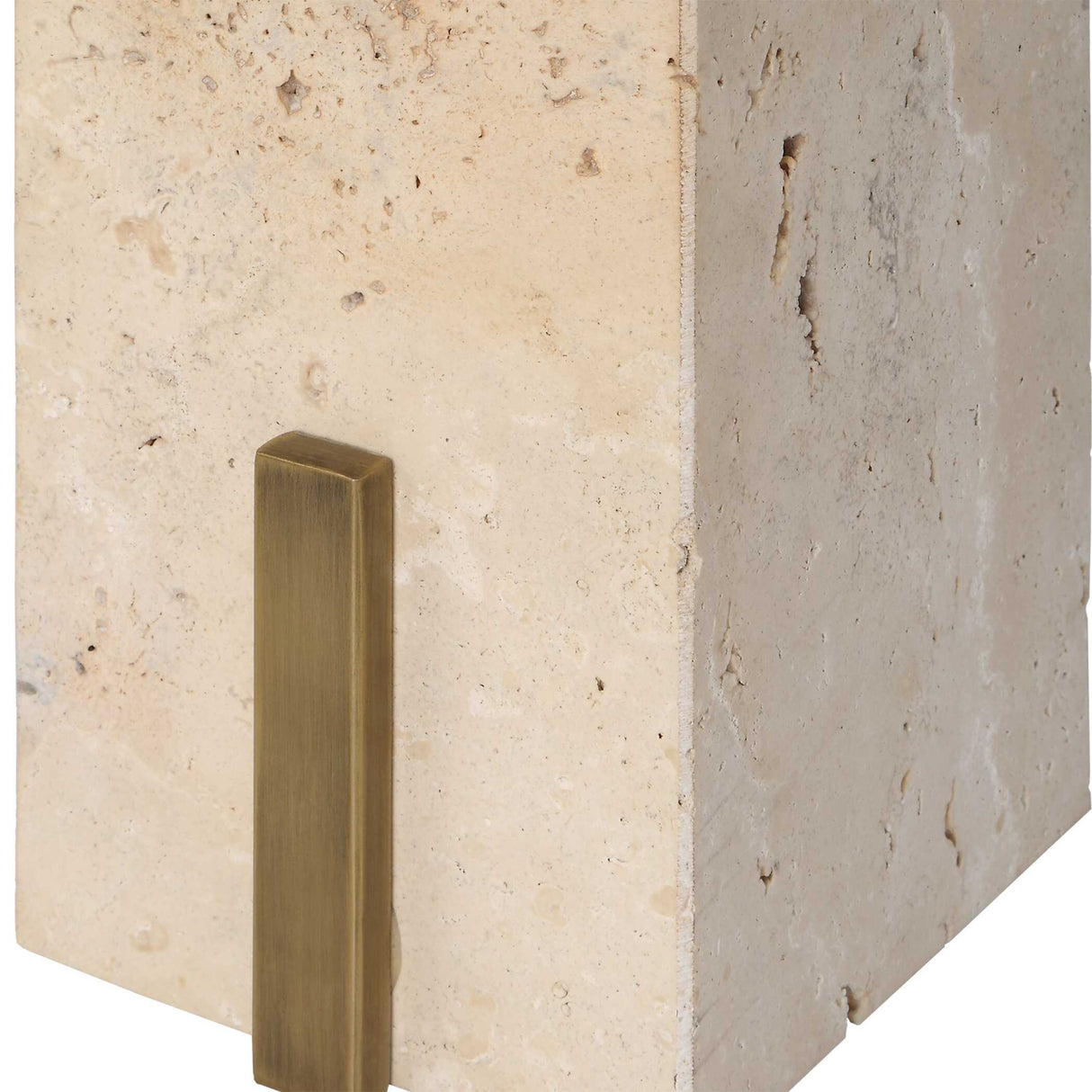 Oval Travertine Accent Table by Uttermost Feranno, alternate view 7