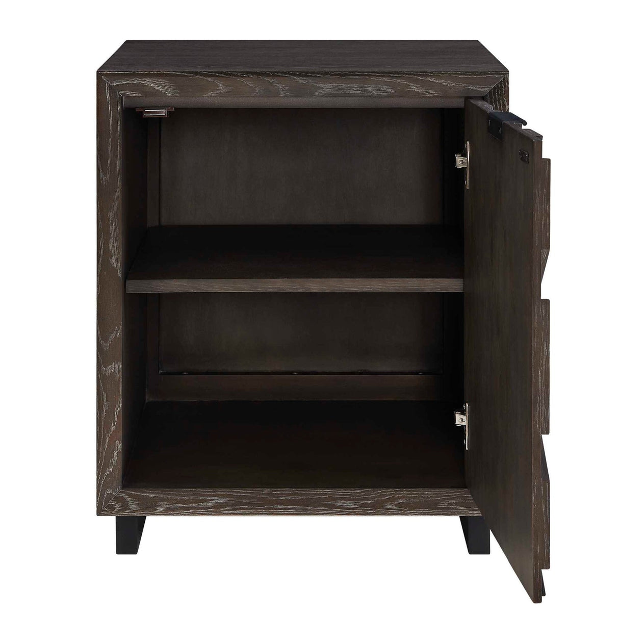 Modern European furniture - Oak Chevron One-Door Cabinet - www.oroa.com