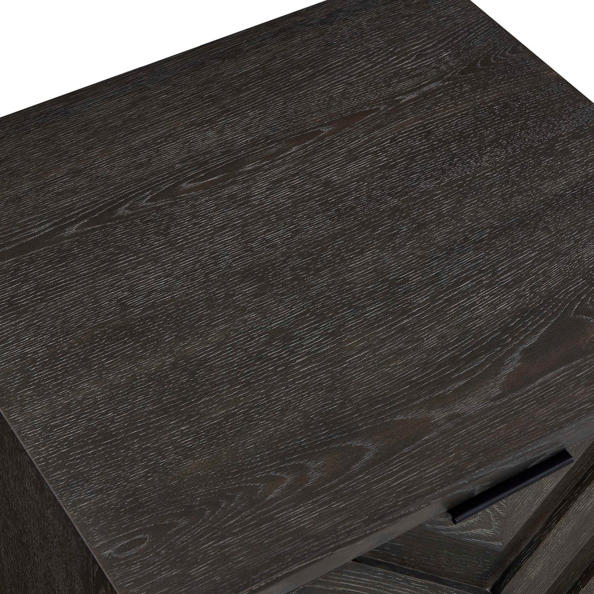 Modern European furniture - Oak Chevron One-Door Cabinet - www.oroa.com