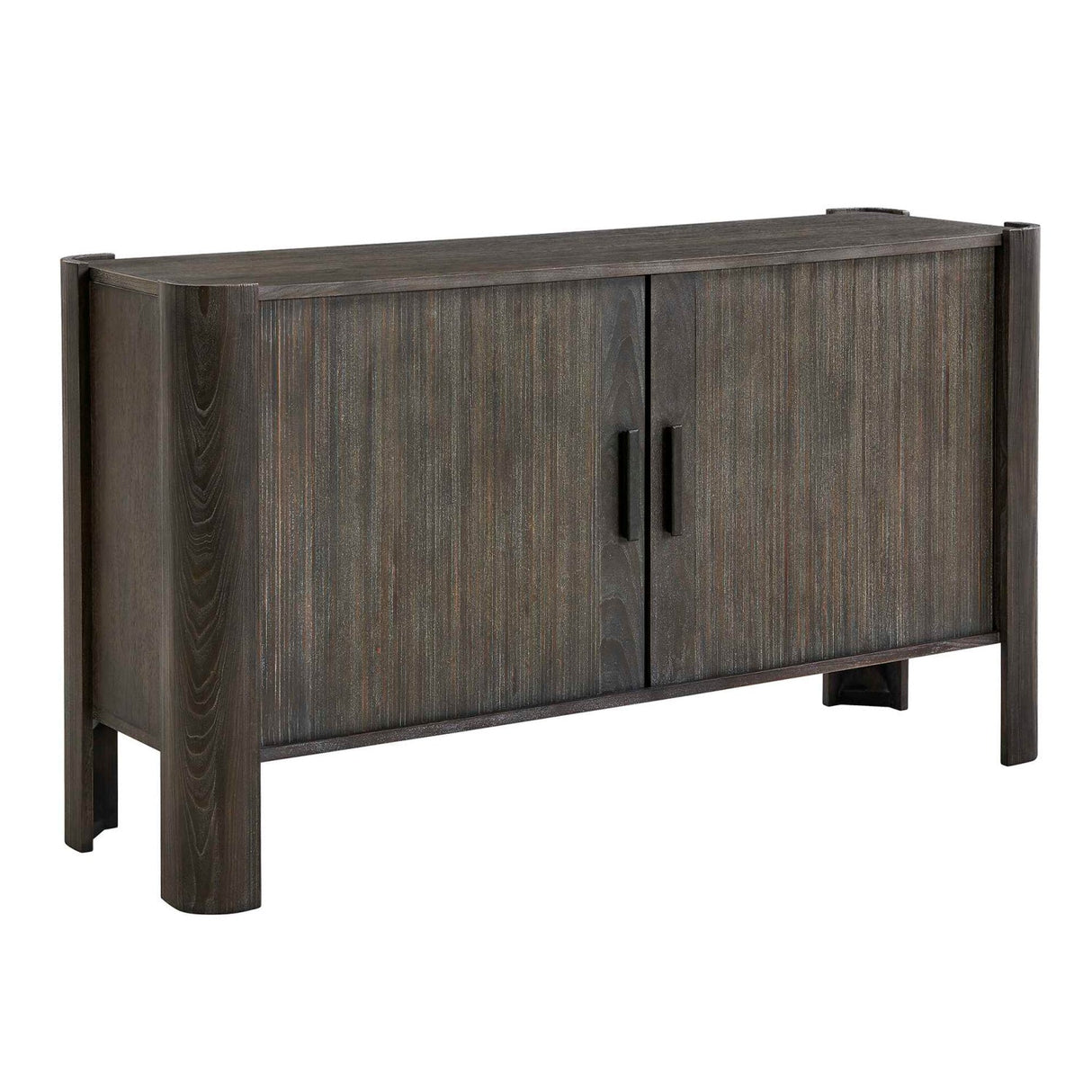 Gray Wooden Sliding Door Cabinet by Uttermost Drury, alternate view 3