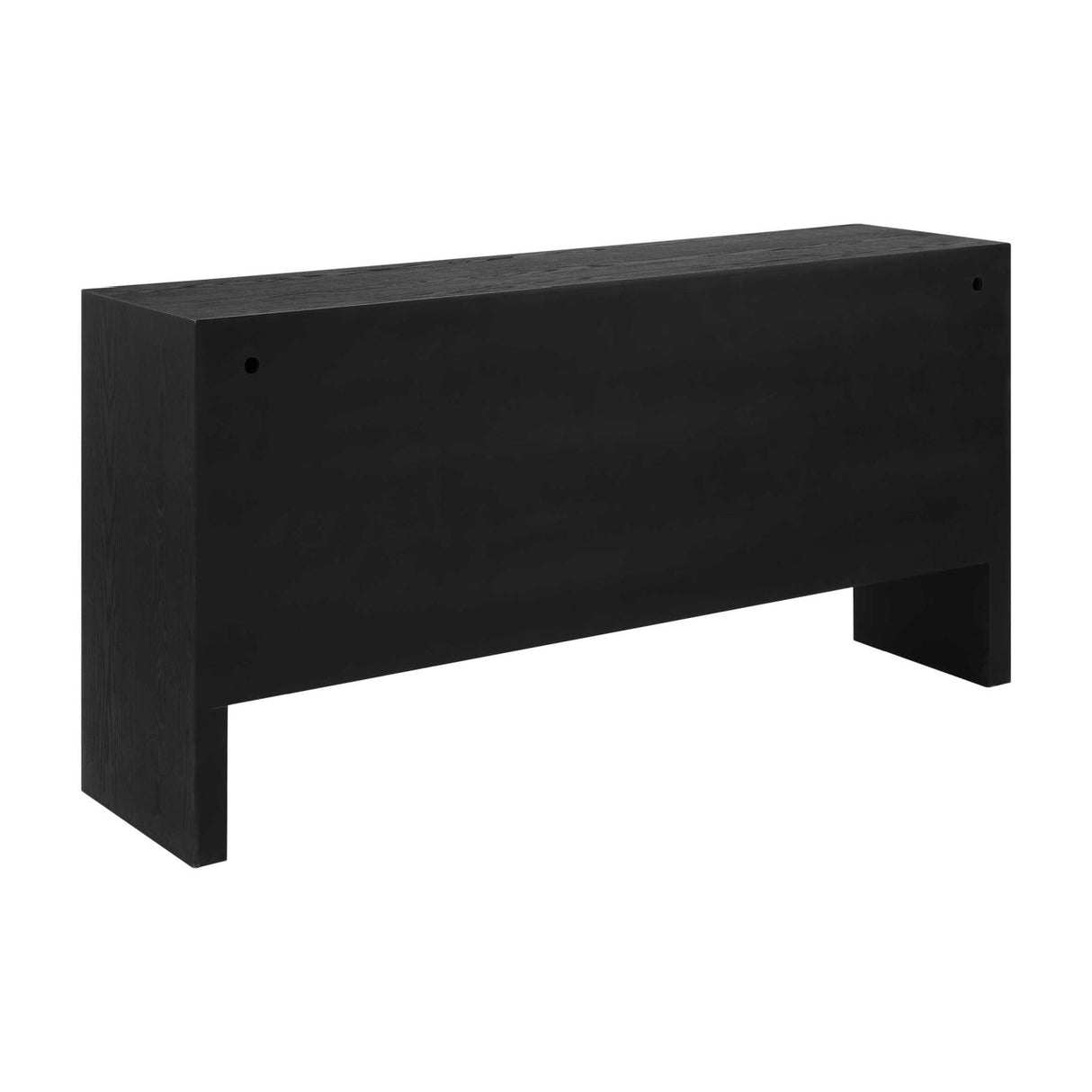 Black Grasscloth 4-Door Cabinet by Uttermost Williams, alternate view 4
