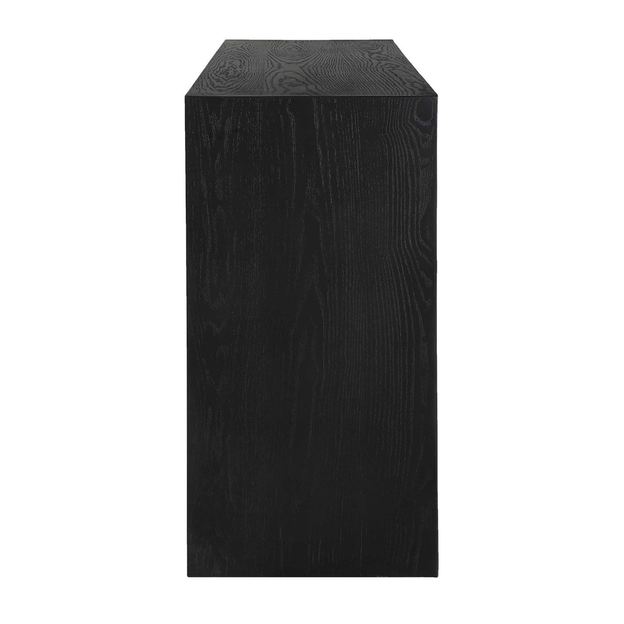 Black Grasscloth 4-Door Cabinet by Uttermost Williams, alternate view 7