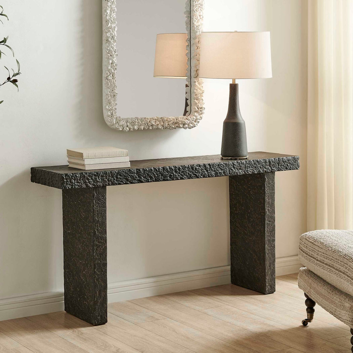 Modern European furniture - Concrete Indoor/Outdoor Console Table - www.oroa.com