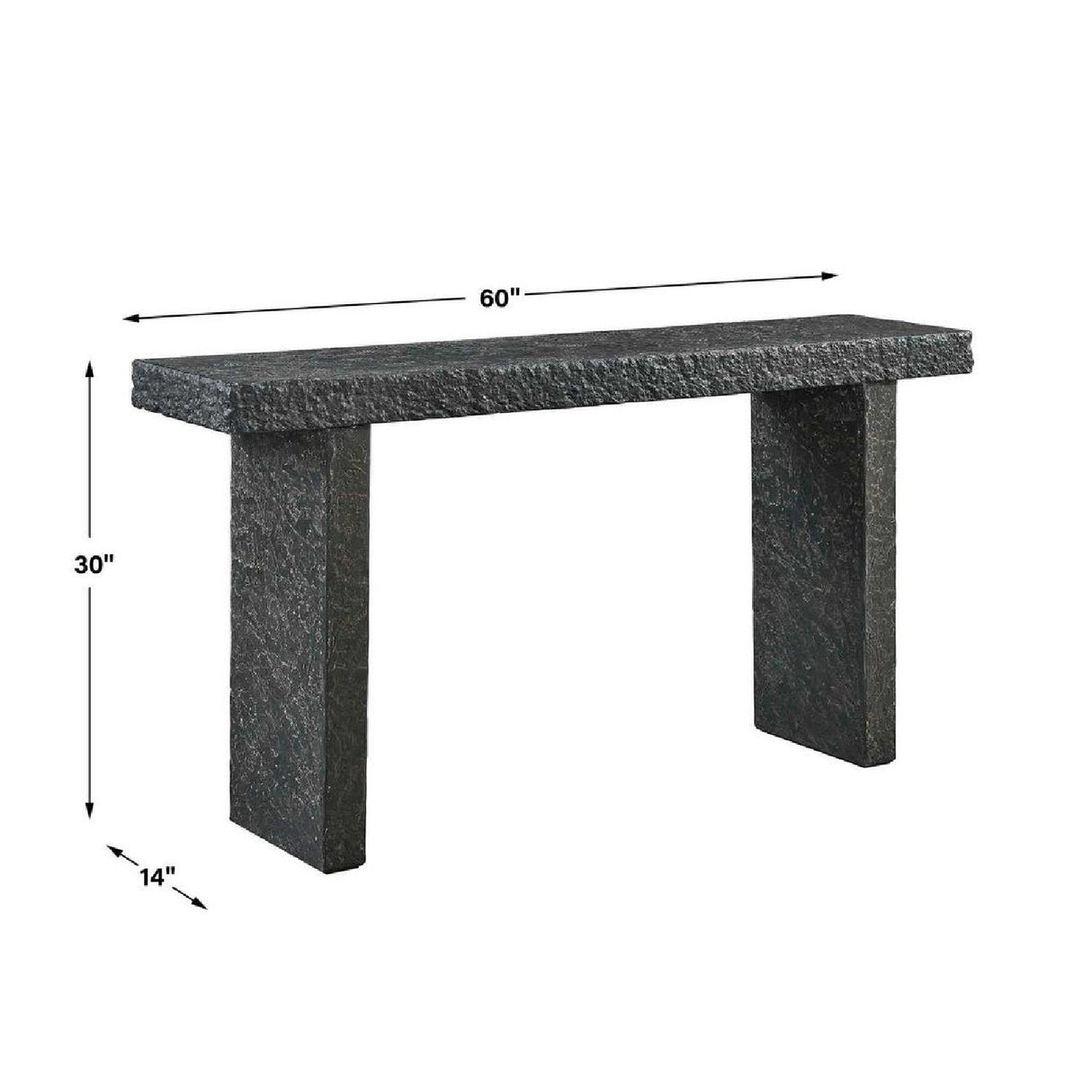 Modern European furniture - Concrete Indoor/Outdoor Console Table - www.oroa.com