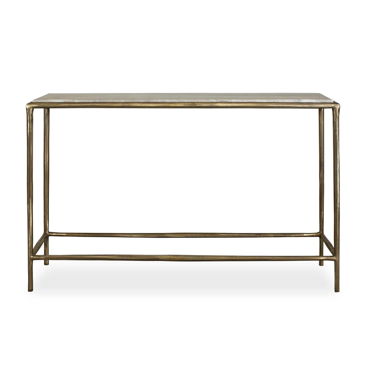 Brass Framed Marble Console Table | Oroa.com