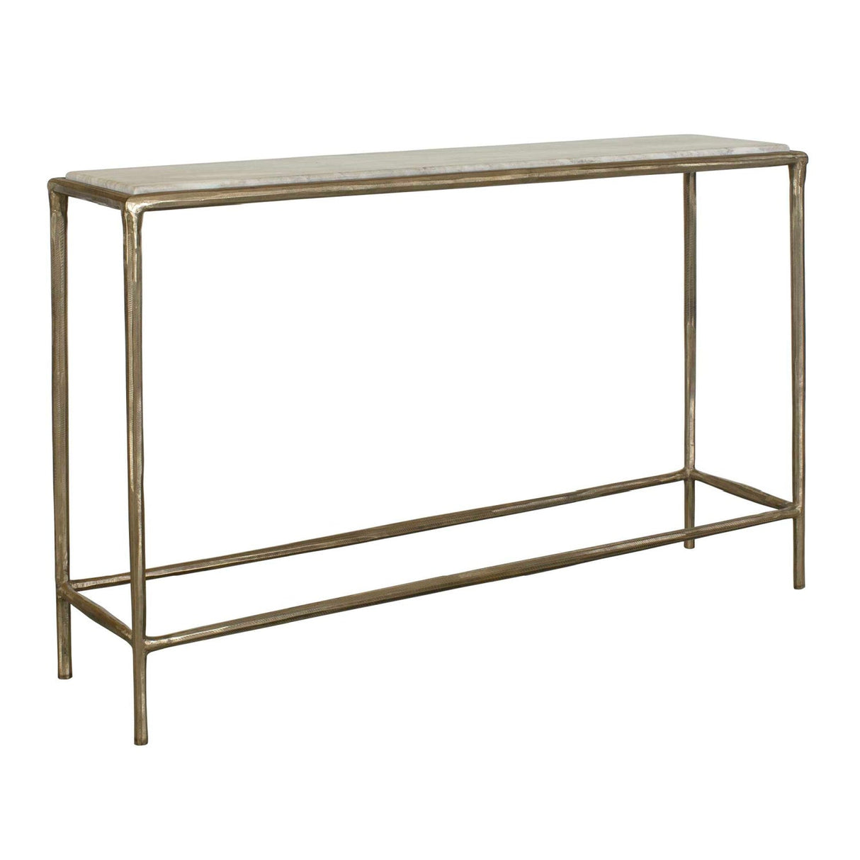 Brass Framed Marble Console Table by Uttermost Minerva, alternate view 3