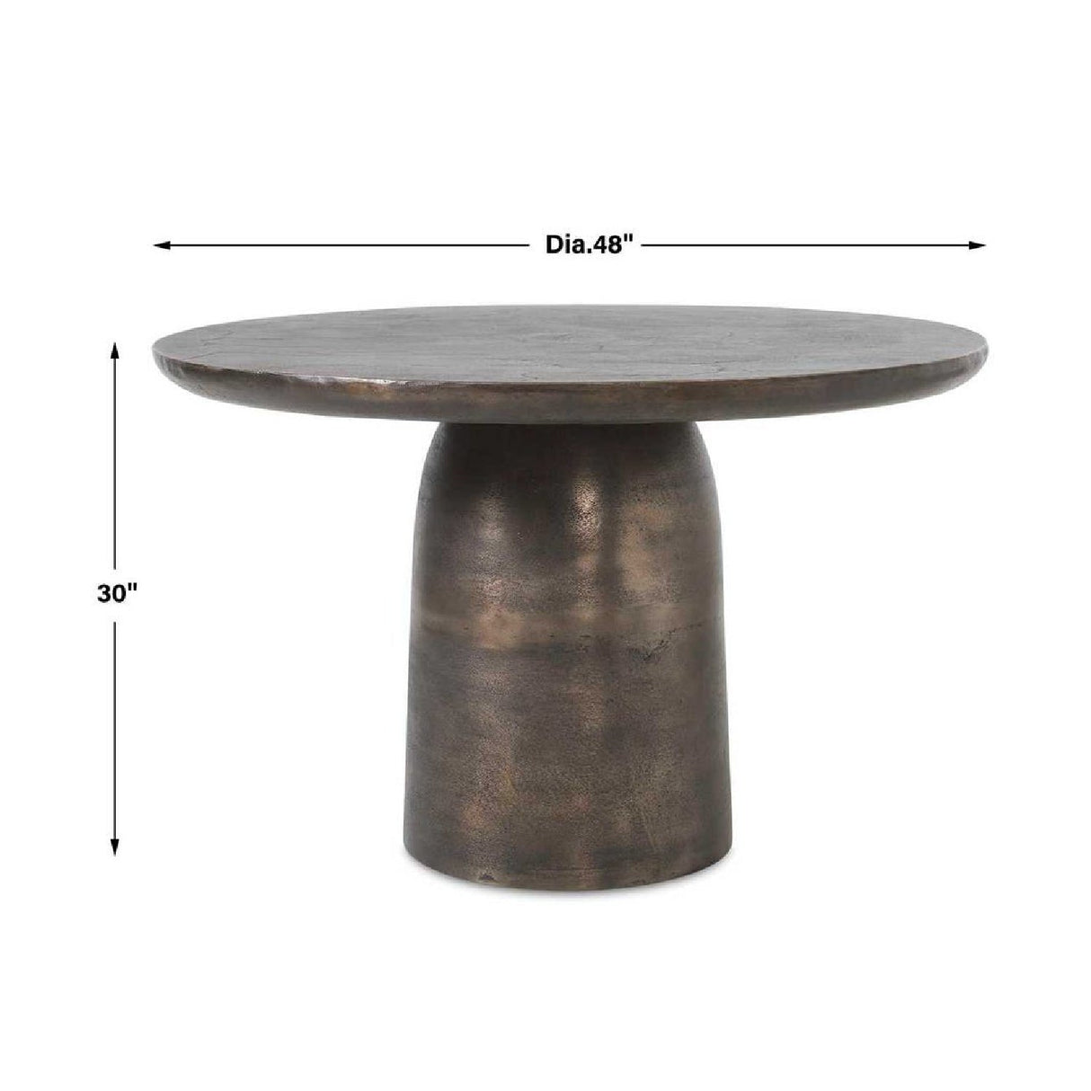 Golden Bronze Indoor/Outdoor Bistro Table by Uttermost Madrone, alternate view 3