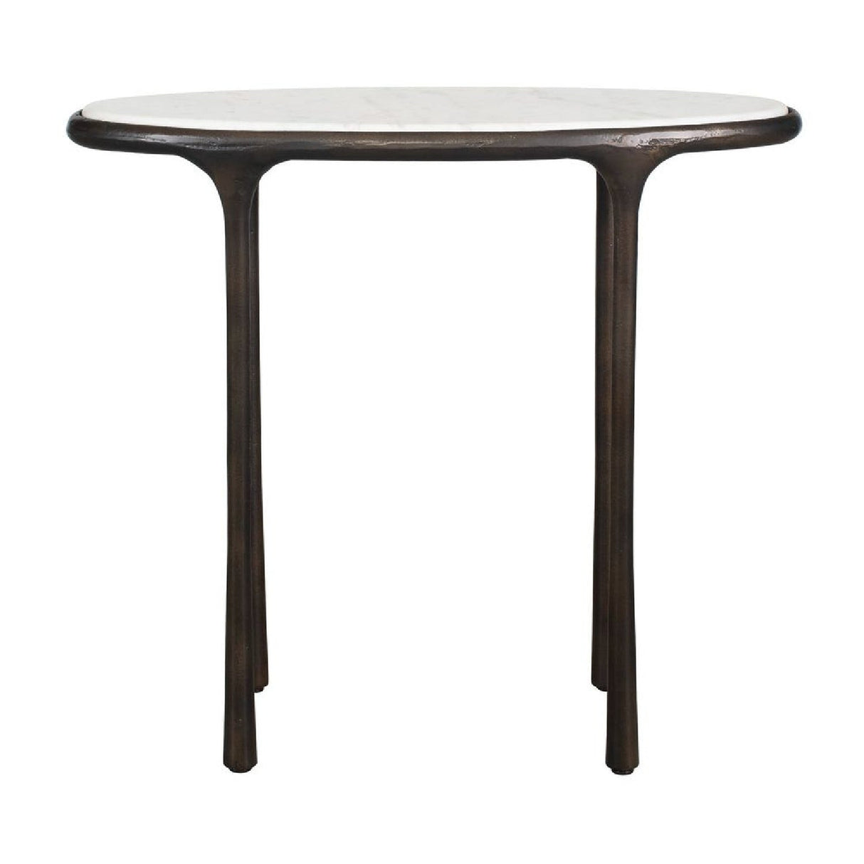 White Marble Oval Accent Table by Uttermost Ata