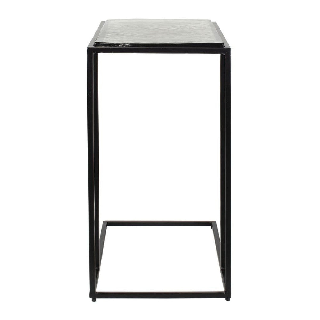 Cast Glass C-Shaped End Table by Uttermost Mateo, alternate view 4