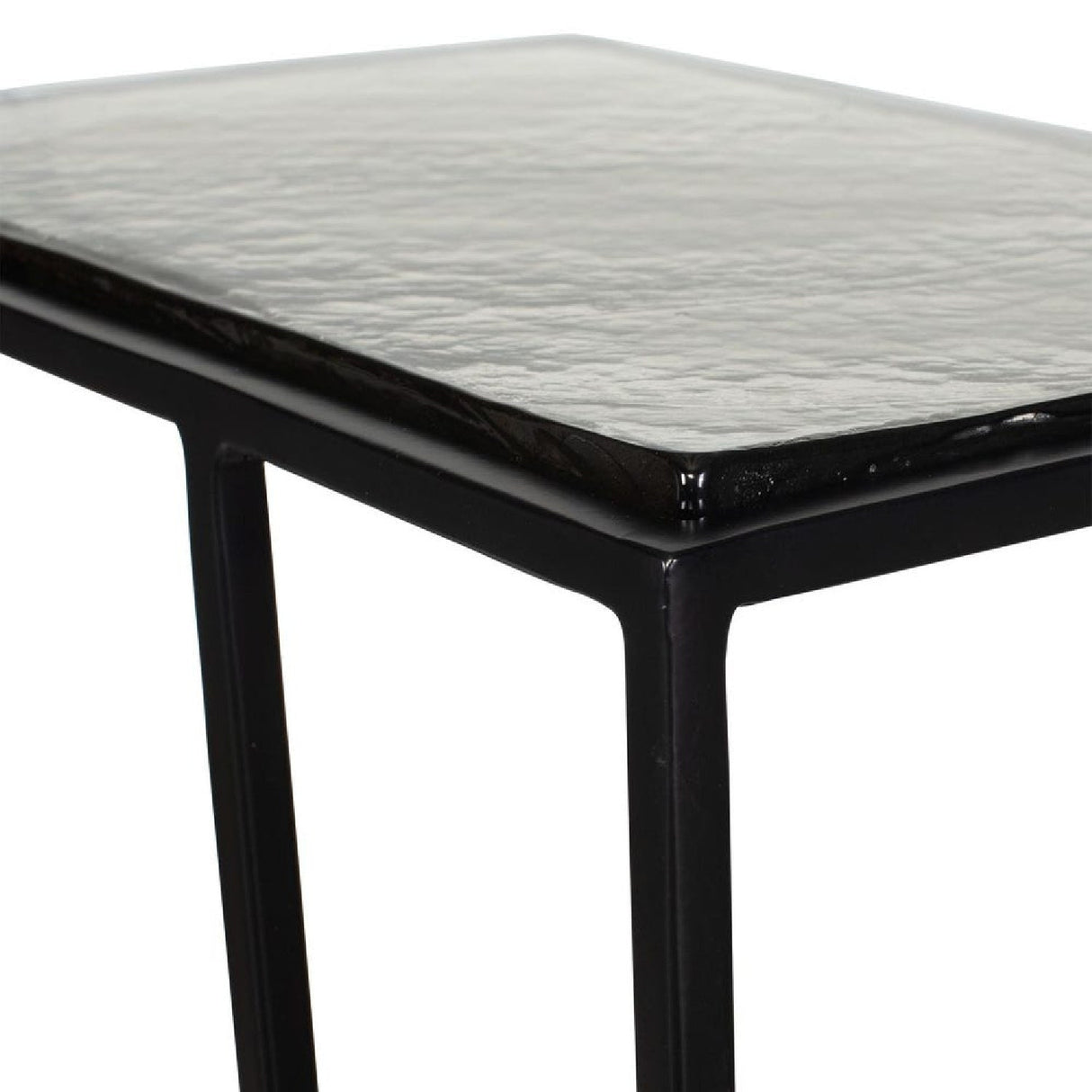 Cast Glass C-Shaped End Table by Uttermost Mateo, alternate view 6
