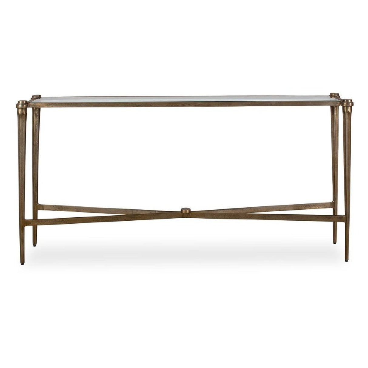 Antique Brass Framed Console Table by Uttermost Amara