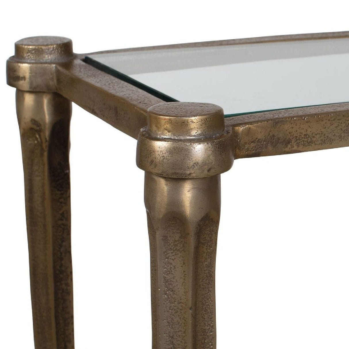 Antique Brass Framed Console Table by Uttermost Amara, alternate view 5