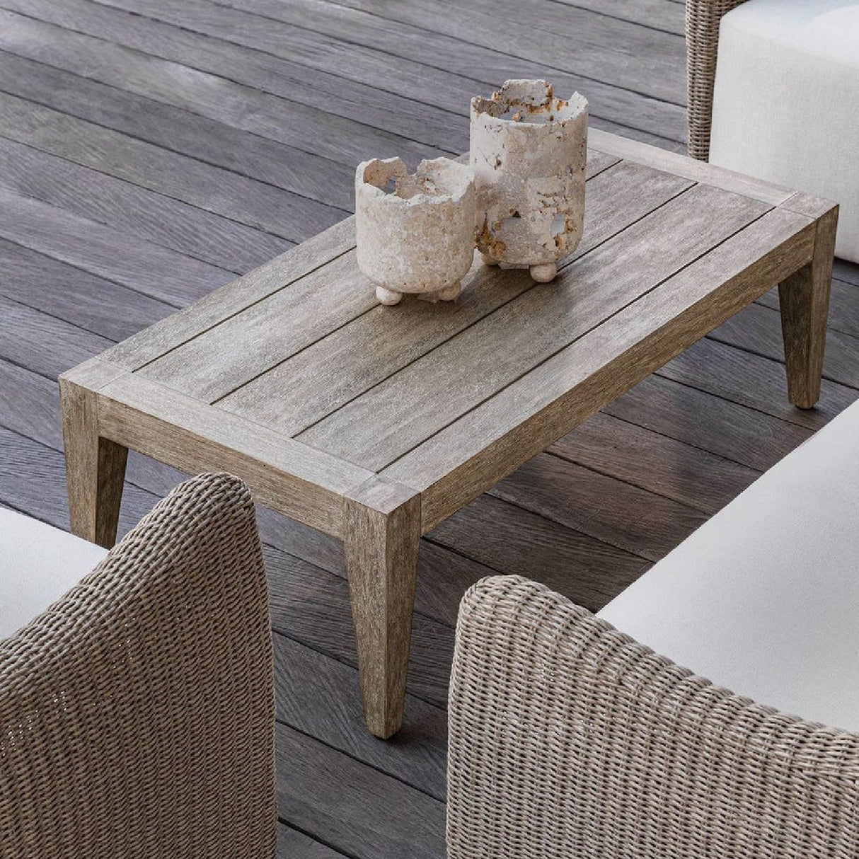 Modern European furniture - Solid Mahogany Indoor/Outdoor Coffee Table - www.oroa.com
