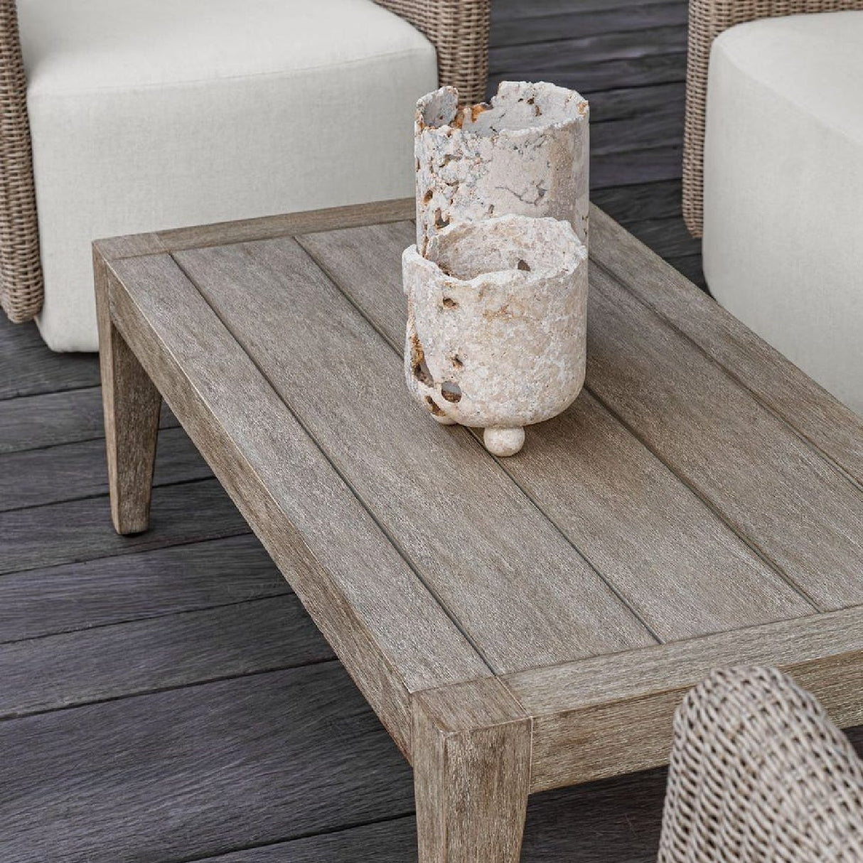 Modern European furniture - Solid Mahogany Indoor/Outdoor Coffee Table - www.oroa.com