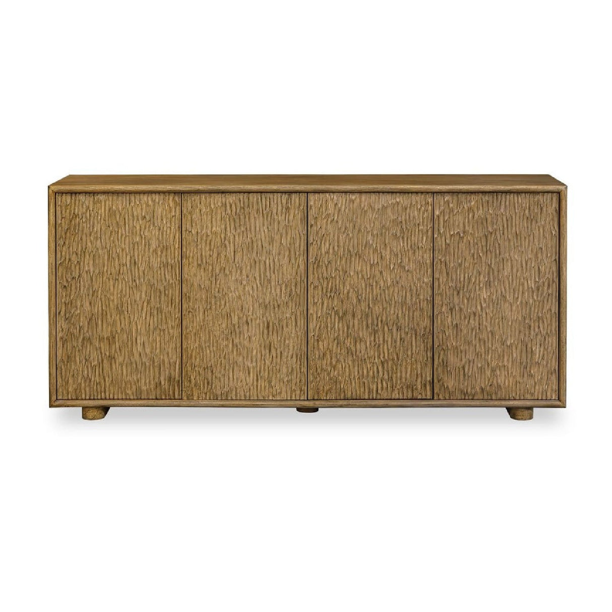 Natural Mindi Wood 4-Door Cabinet by Uttermost Stevenson