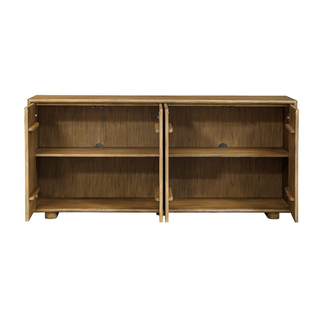 Natural Mindi Wood 4-Door Cabinet by Uttermost Stevenson, alternate view 4