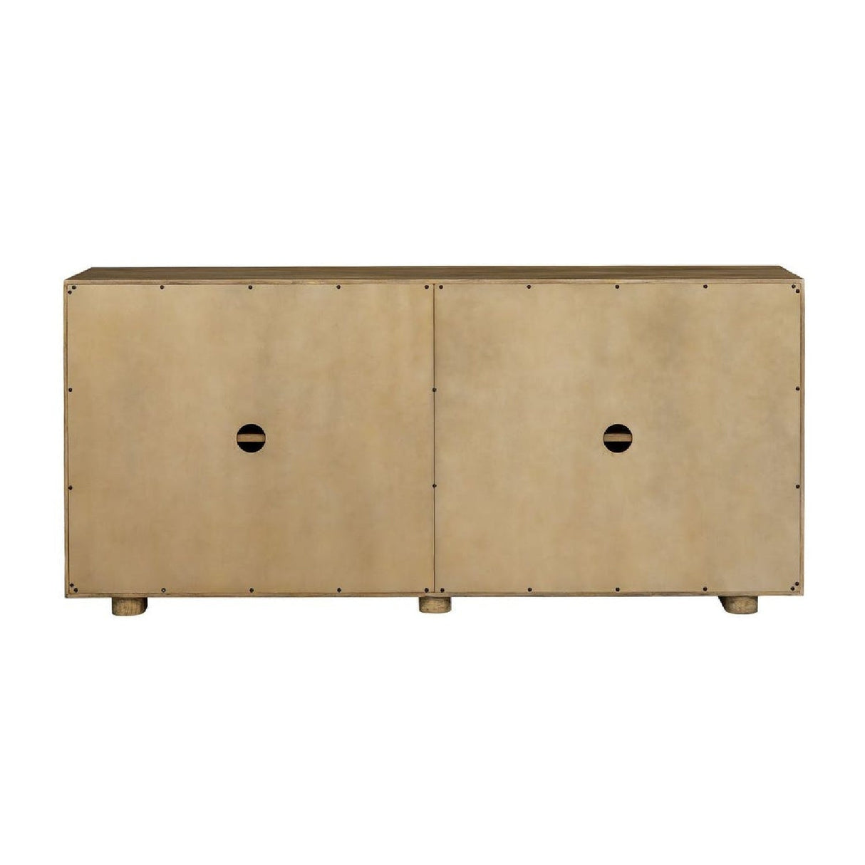Natural Mindi Wood 4-Door Cabinet by Uttermost Stevenson, alternate view 5