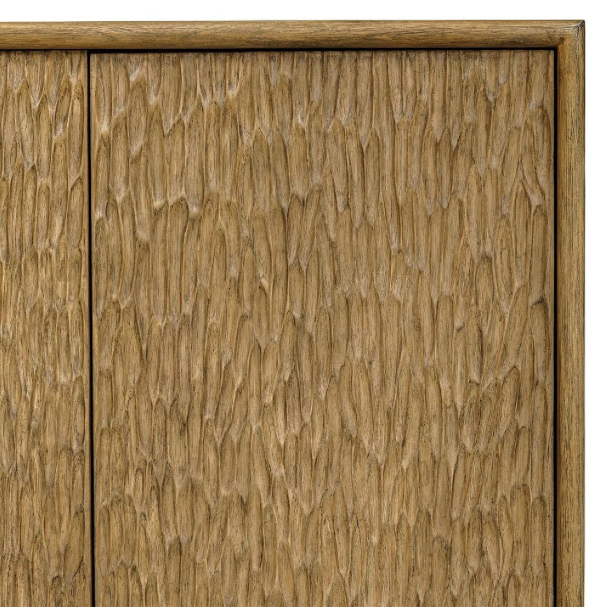 Natural Mindi Wood 4-Door Cabinet by Uttermost Stevenson, alternate view 8