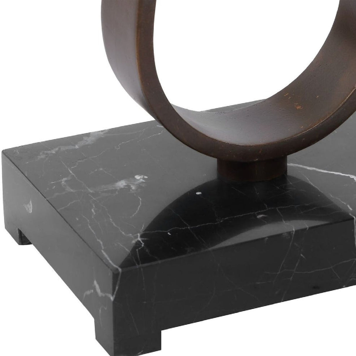 Black Marble Side Table by Uttermost Galloway, alternate view 7