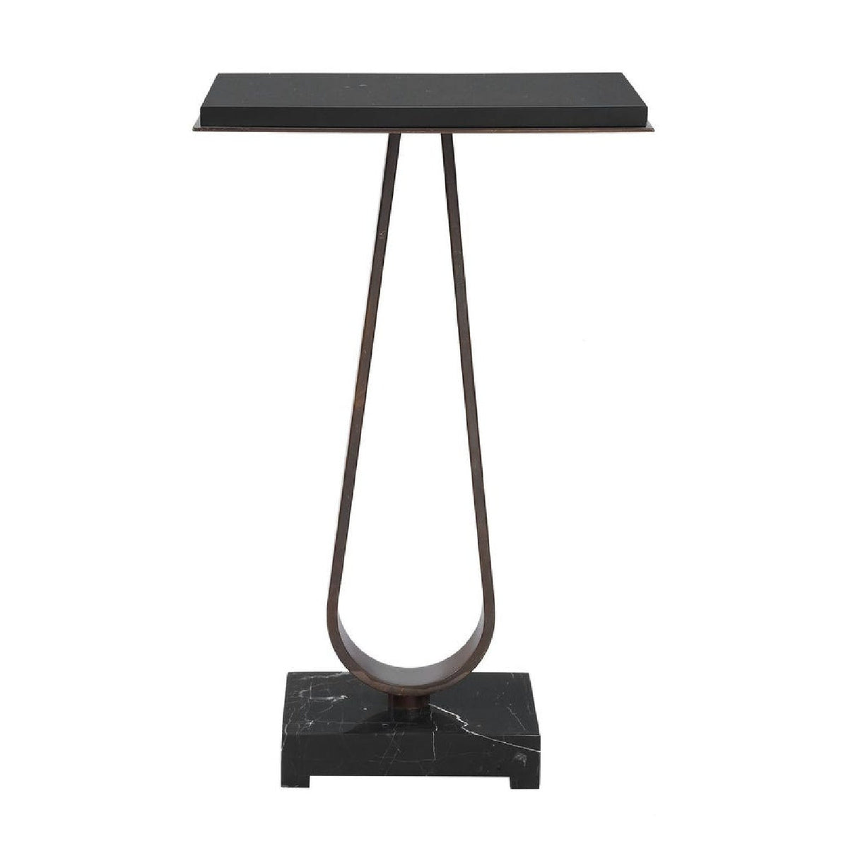 Black Marble Side Table by Uttermost Galloway