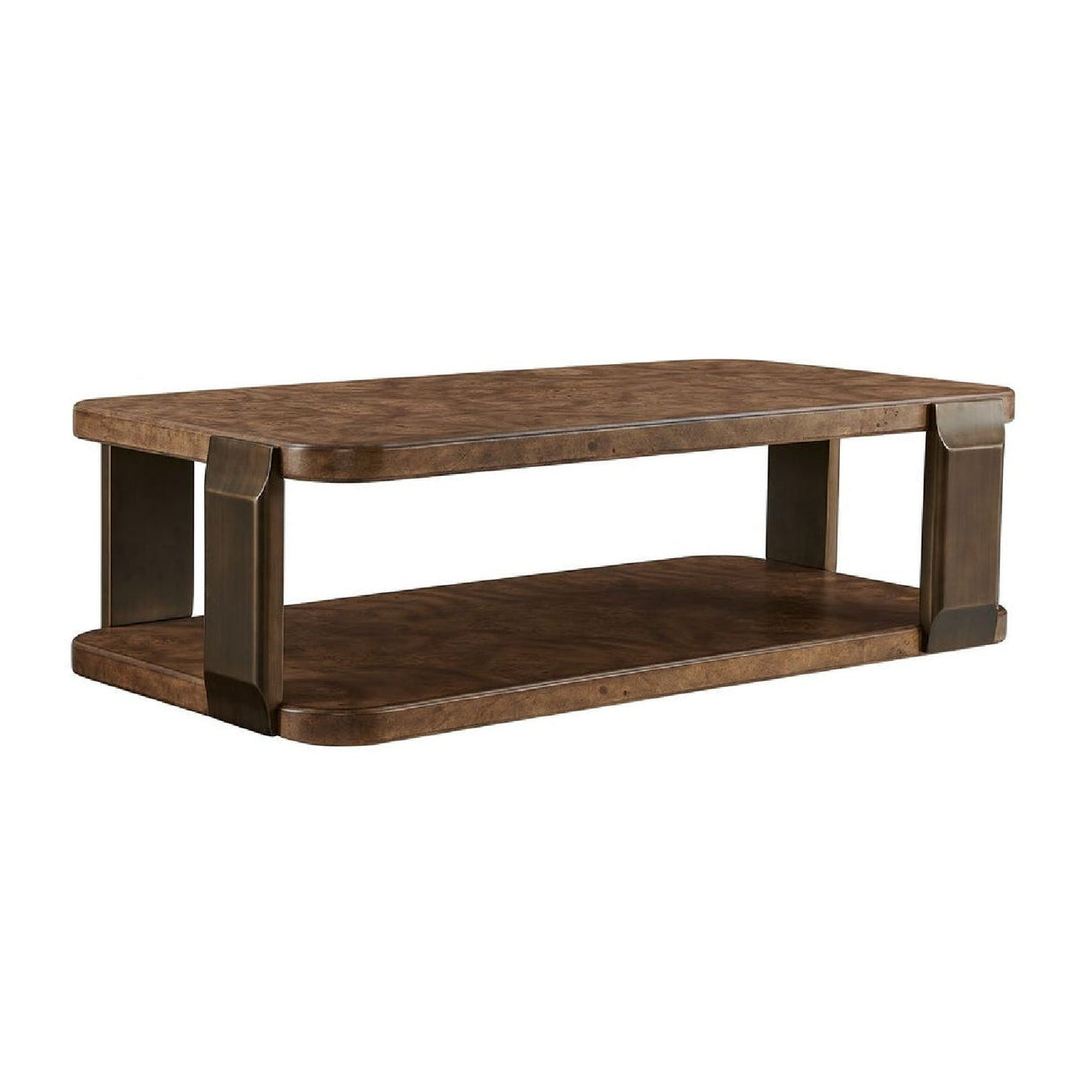 Mappa Burl Rectangular Coffee Table by Uttermost Vance, alternate view 3