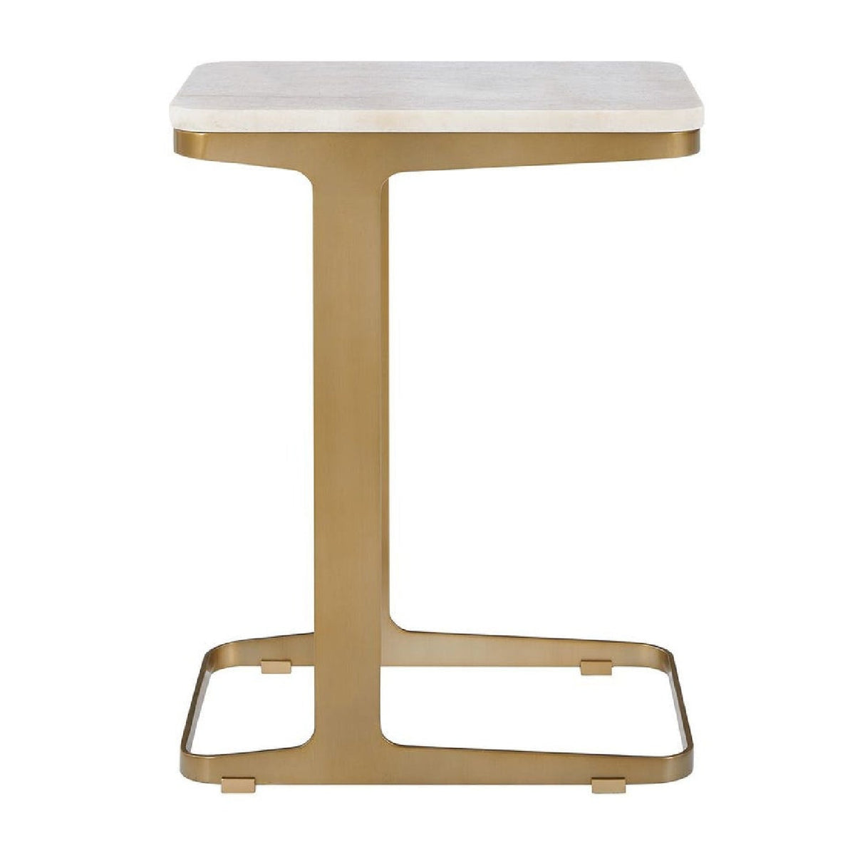 White Marble End Table by Uttermost Tylan, alternate view 5
