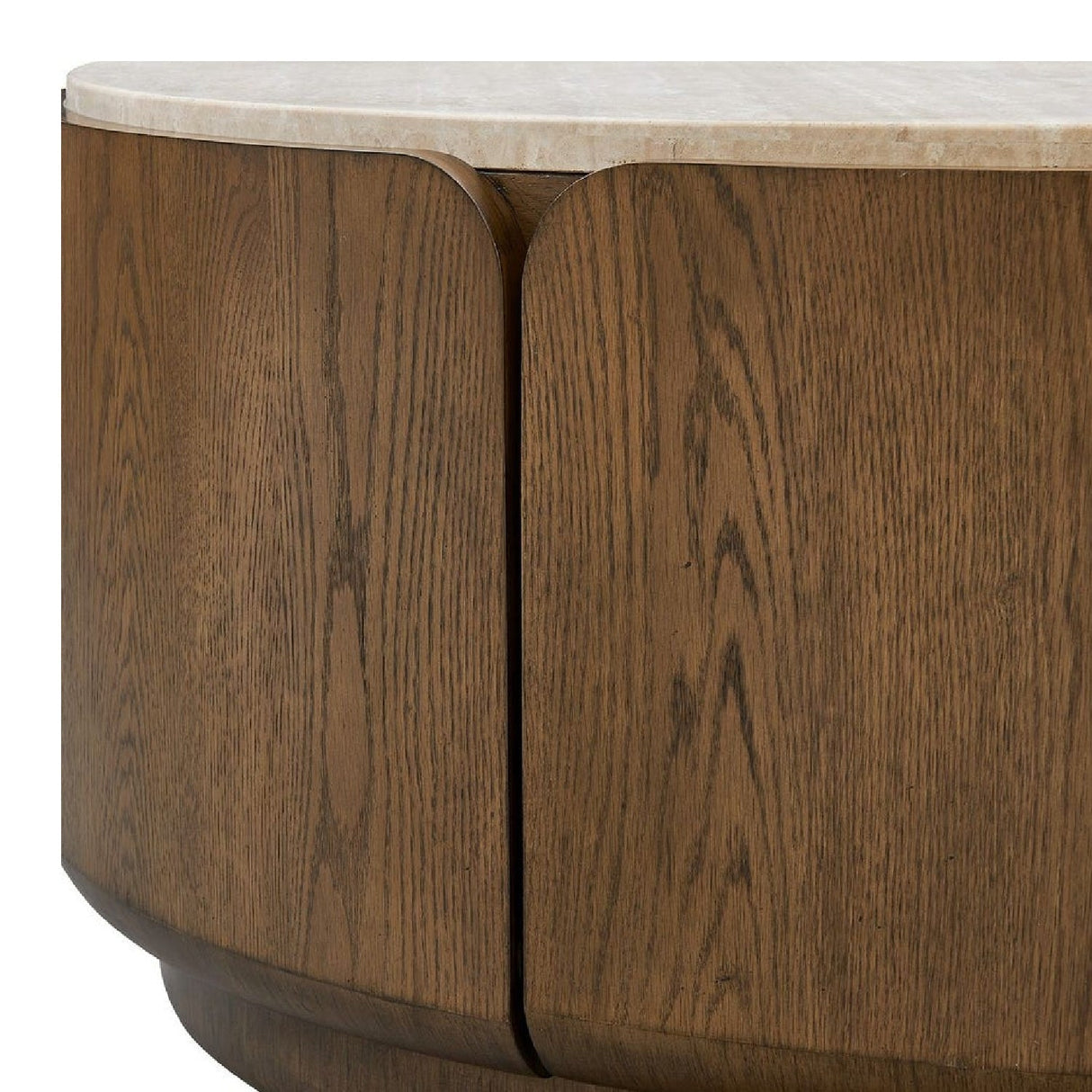 Travertine Round Coffee Table by Uttermost Tindall, alternate view 4