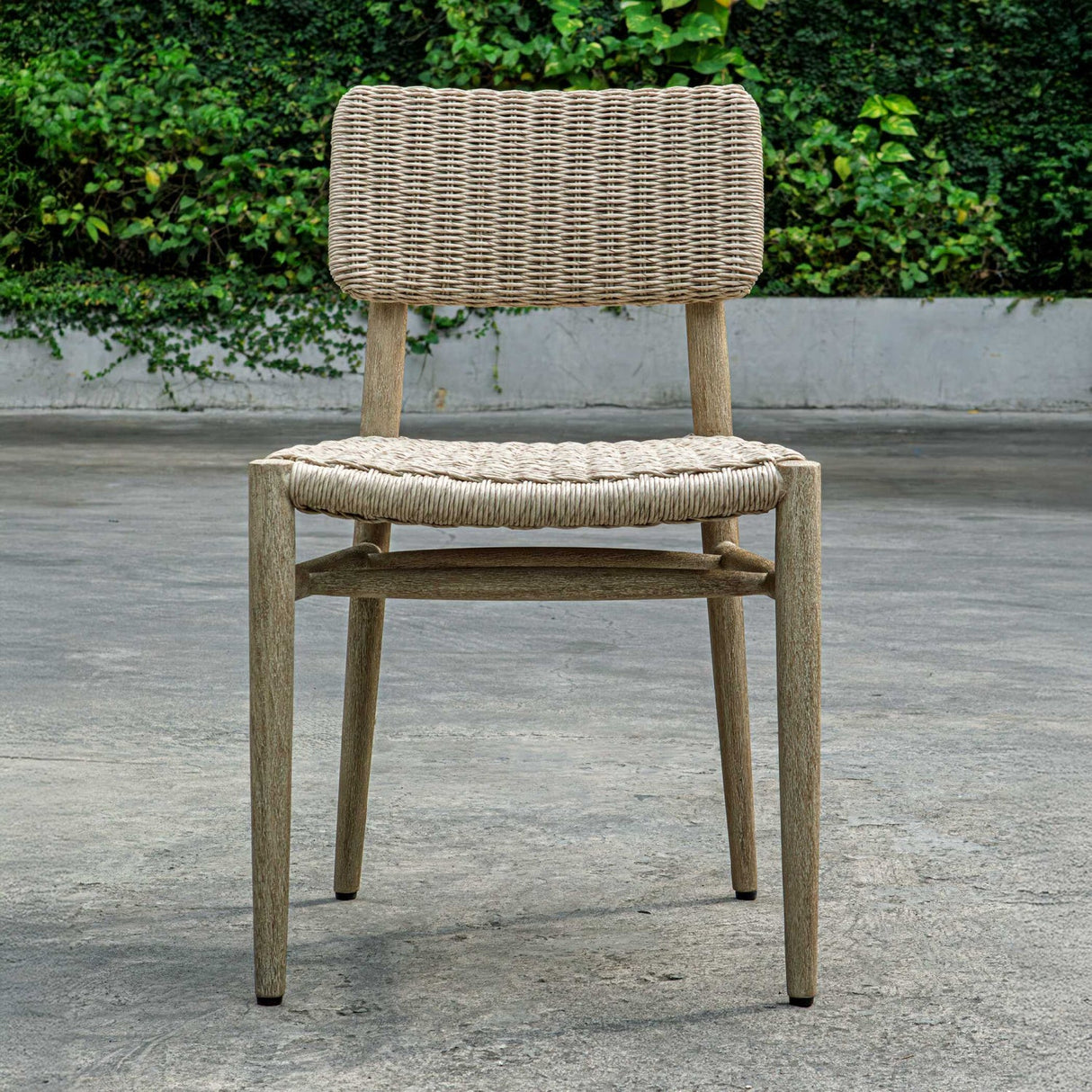 Modern European furniture - Woven Wicker Outdoor Dining Chair - www.oroa.com