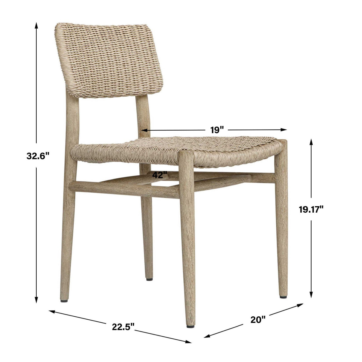 Modern European furniture - Woven Wicker Outdoor Dining Chair - www.oroa.com