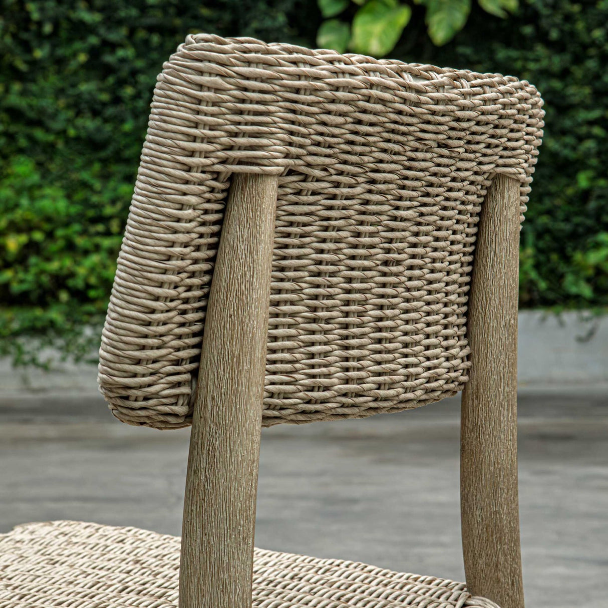 Modern European furniture - Woven Wicker Outdoor Dining Chair - www.oroa.com