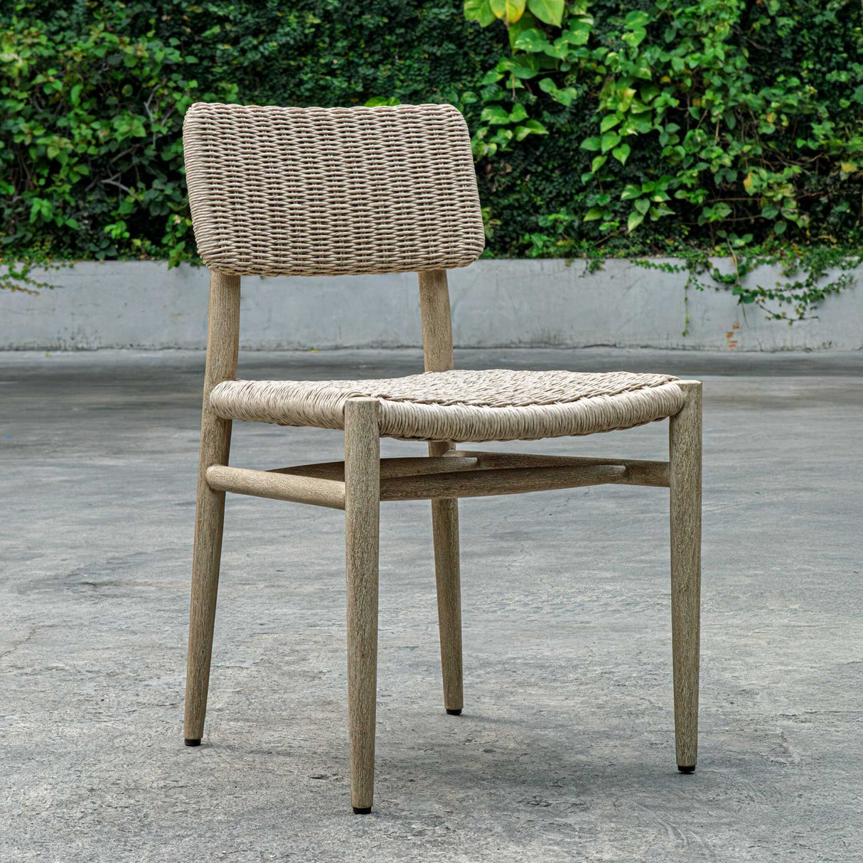 Modern European furniture - Woven Wicker Outdoor Dining Chair - www.oroa.com
