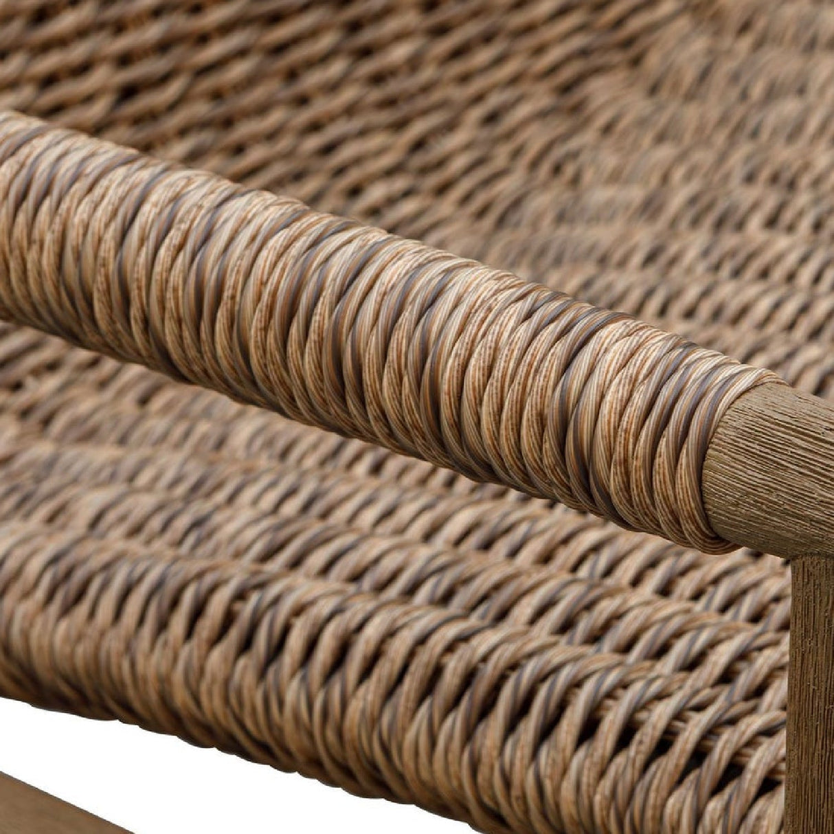 Wicker Scooped Outdoor Lounge Chair by Uttermost Sumba, alternate view 9