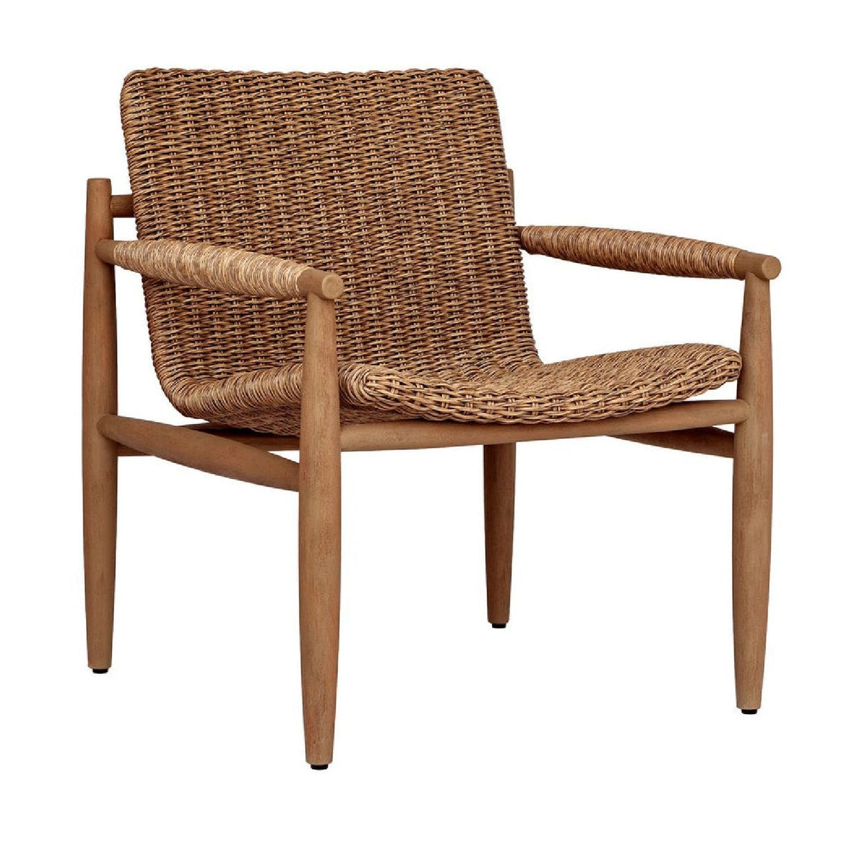 Wicker Scooped Outdoor Lounge Chair by Uttermost Sumba, alternate view 3
