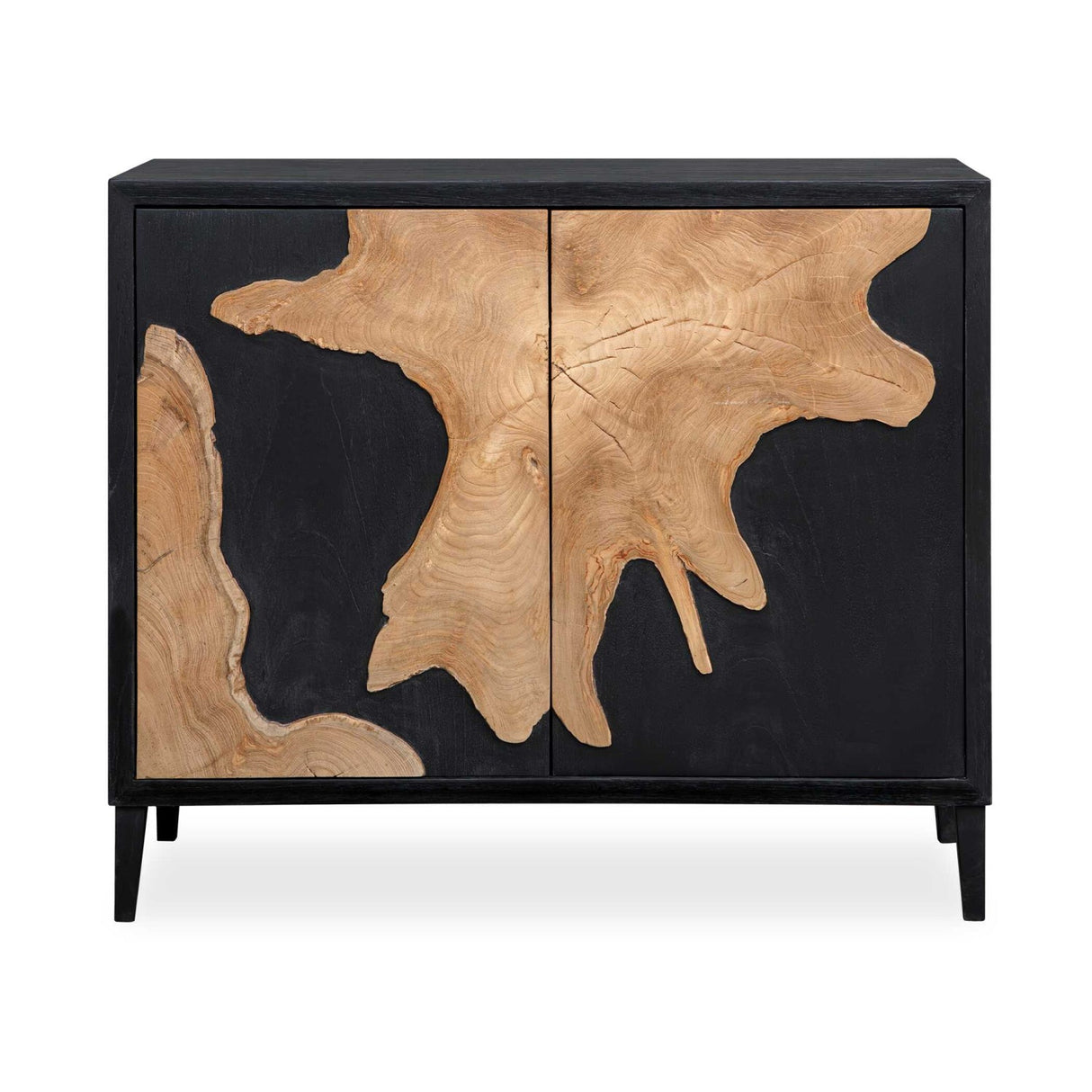 Black Wooden 2-Door Cabinet by Uttermost Andrei